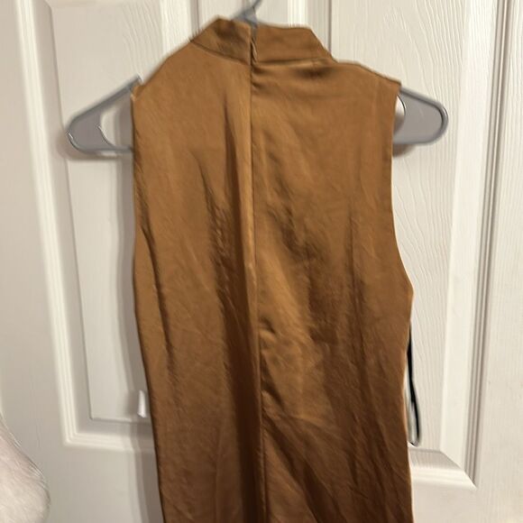 Calvin Klein Mock Neck Sleeveless Flounce Hem Dress size 2 NWOT - Picture 6 of 9